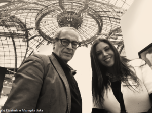 Ilham Laraki Omari et Mustapha Saha. Grand Palais. Paris. Février 2019. NB 2.